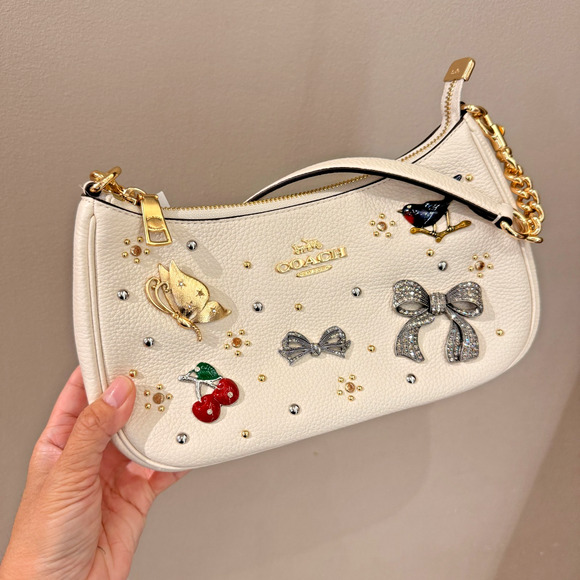 Coach Teri Shoulder Bag With Pins CCE87 & Gift Receipt Authentic ‼️ - Picture 11 of 11